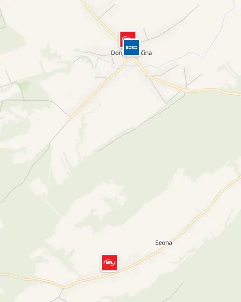 Karta trgovina u Donjoj Motičini