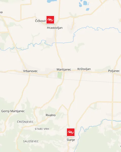 Karta trgovina u Donjem Martijancu