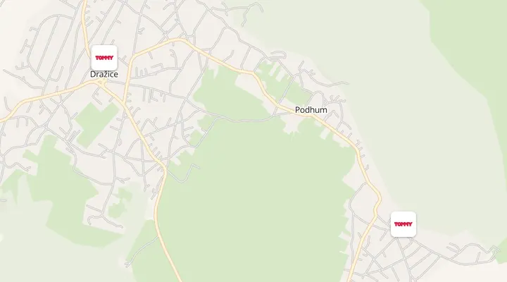 Karta trgovina u Dražicama