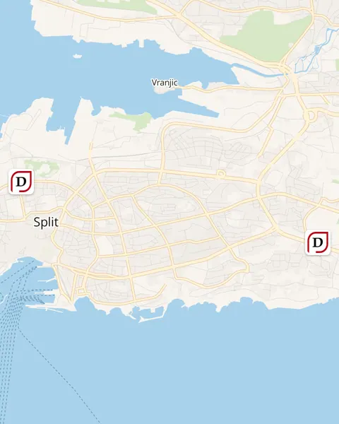 Karta trgovina Diskont Fumar u Splitu