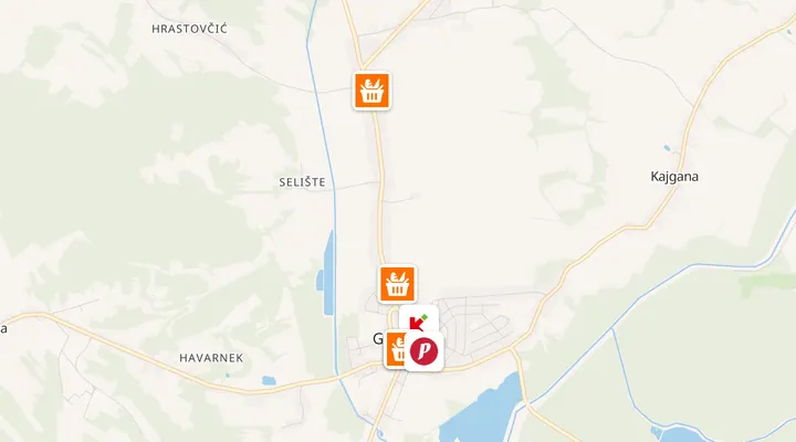Karta trgovina u Garešnici