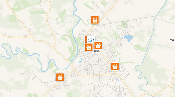 Karta trgovina u Glini