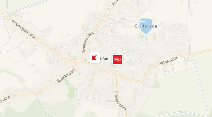 Karta trgovina u Goričanu