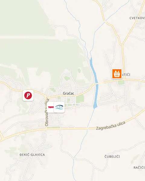 Karta trgovina u Gračcu