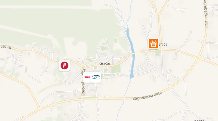 Karta trgovina u Gračcu