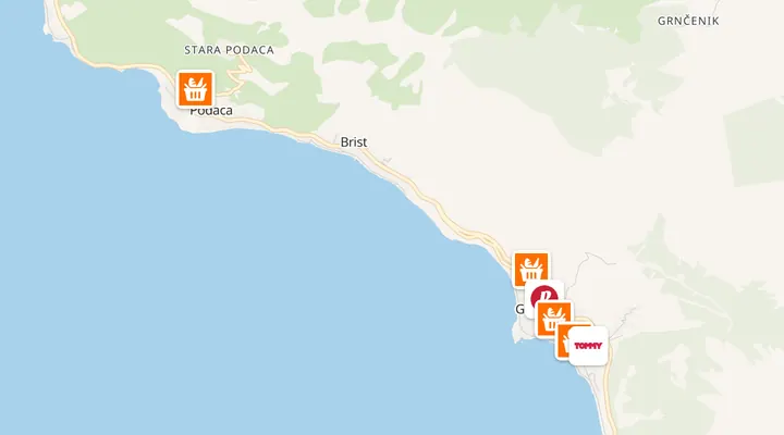 Karta trgovina u Gradcu