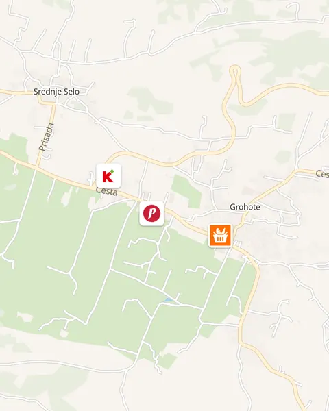 Karta trgovina u Grohotama