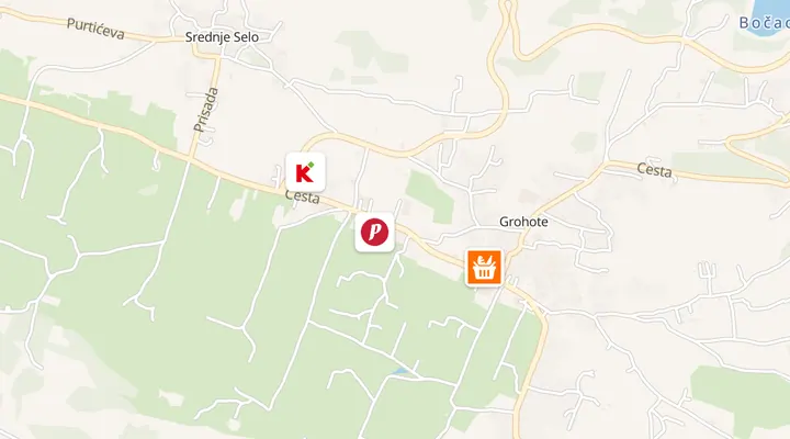 Karta trgovina u Grohotama