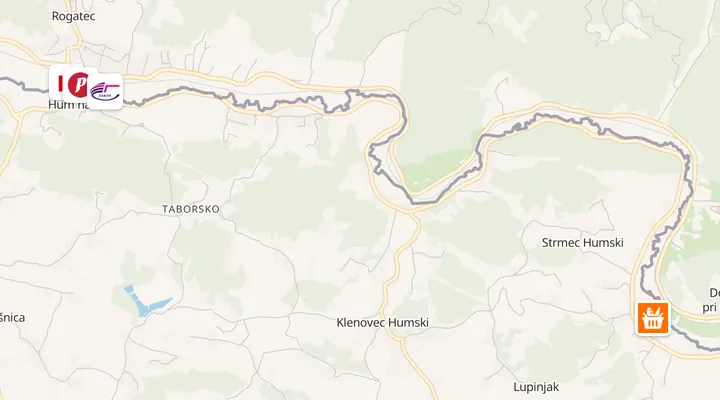Karta trgovina u Humu na Sutli