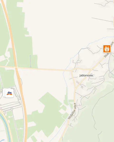 Karta trgovina u Jablanovcu