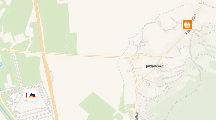 Karta trgovina u Jablanovcu
