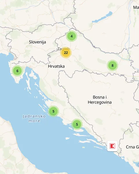 Karta trgovina Kaufland