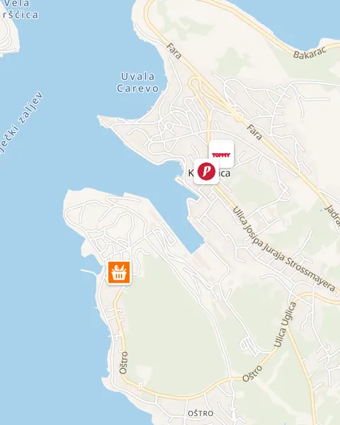 Karta trgovina u Kraljevici