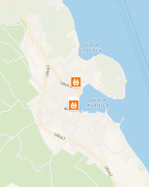 Karta trgovina u Kukljici