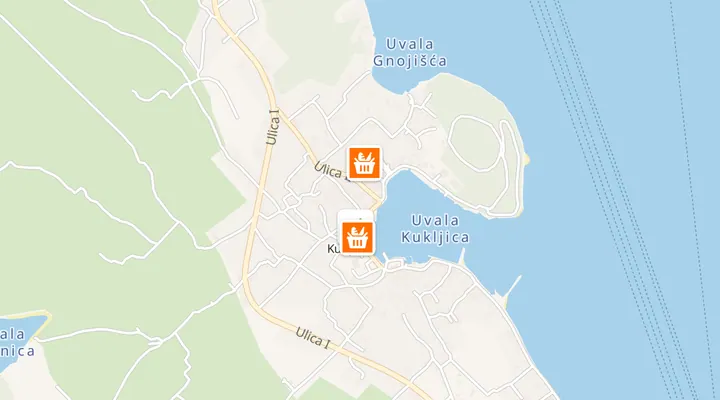 Karta trgovina u Kukljici