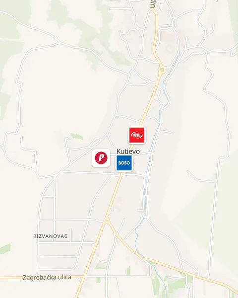 Karta trgovina u Kutjevu