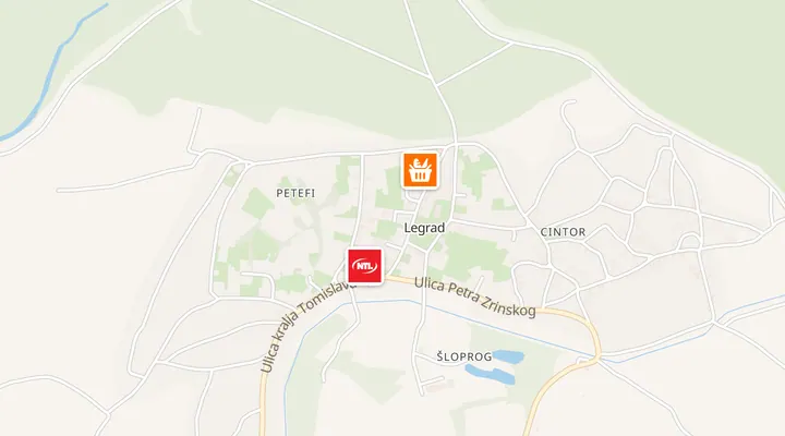 Karta trgovina u Legradu