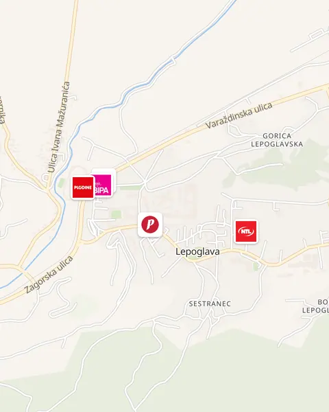 Karta trgovina u Lepoglavi