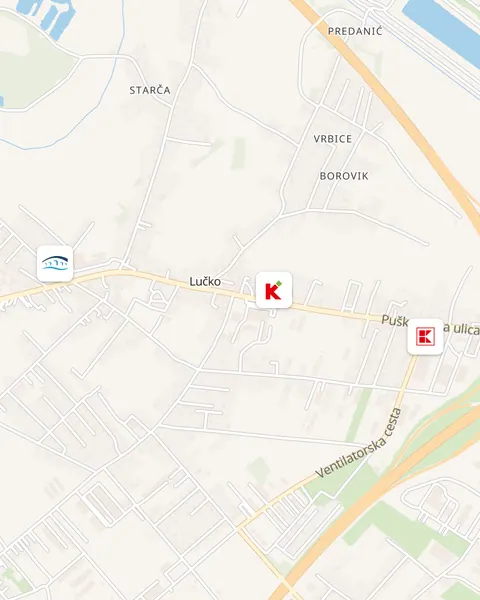 Karta trgovina u Lučkom