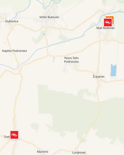 Karta trgovina u Malom Bukovcu