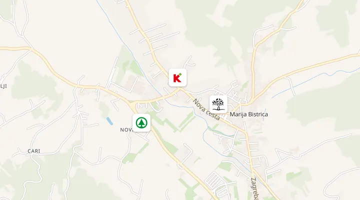 Karta trgovina u Marija Bistrica