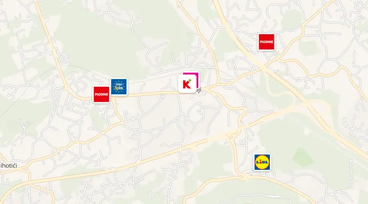 Karta trgovina u Matuljima