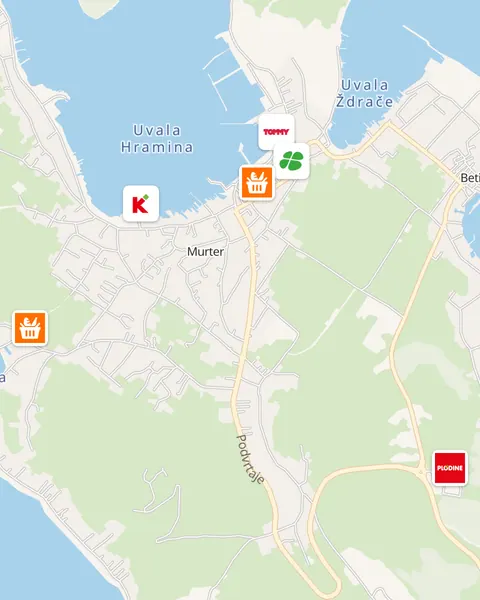 Karta trgovina u Murteru