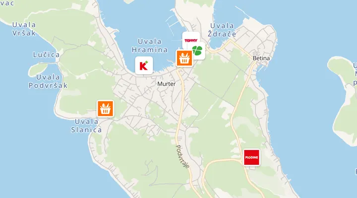 Karta trgovina u Murteru