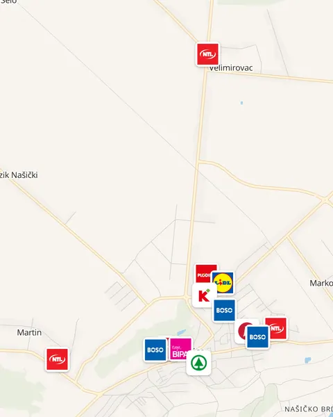 Karta trgovina u Našicama