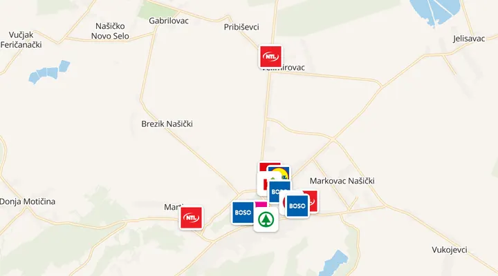 Karta trgovina u Našicama