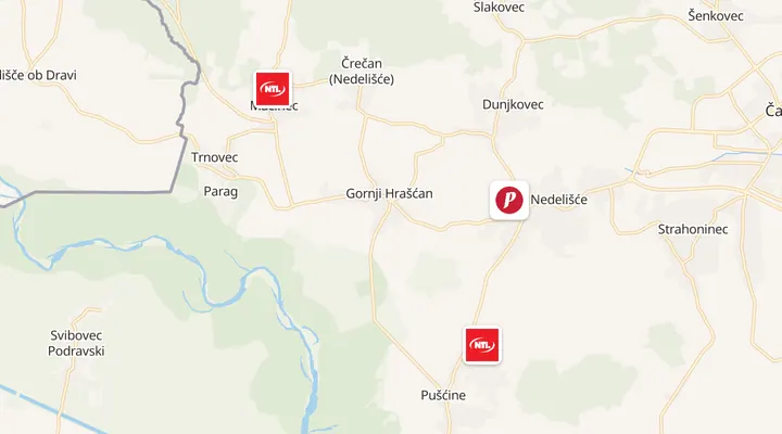 Karta trgovina u Nedelišću