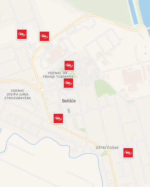 Karta trgovina NTL u Belišću