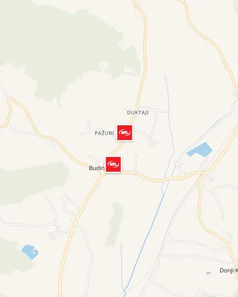 Karta trgovina NTL u Budinščini