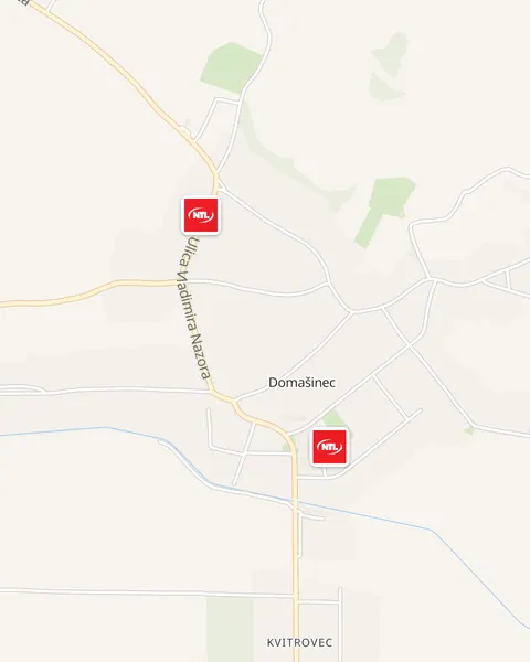 Karta trgovina NTL u Domašincu