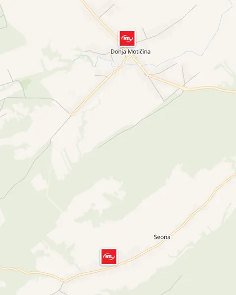 Karta trgovina NTL u Donjoj Motičini
