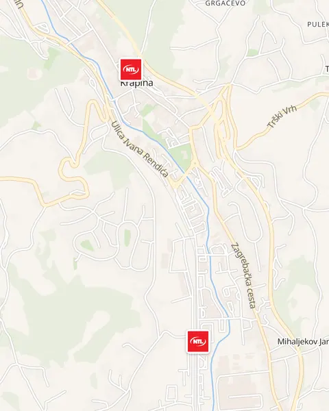 Karta trgovina NTL u Krapini