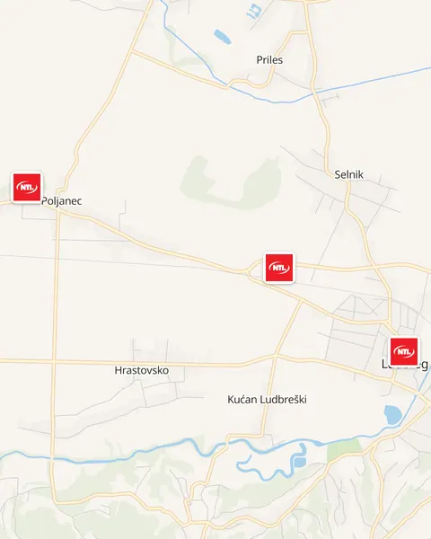 Karta trgovina NTL u Ludbregu