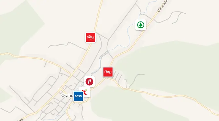 Karta trgovina u Orahovici