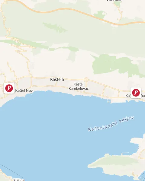 Karta trgovina Pivac u Kaštelima