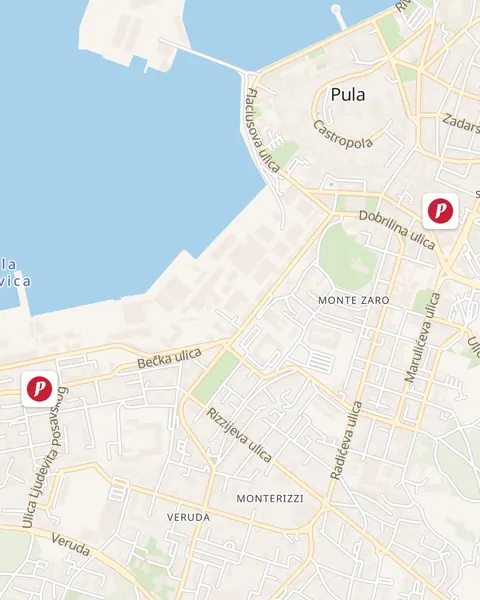 Karta trgovina Pivac u Puli