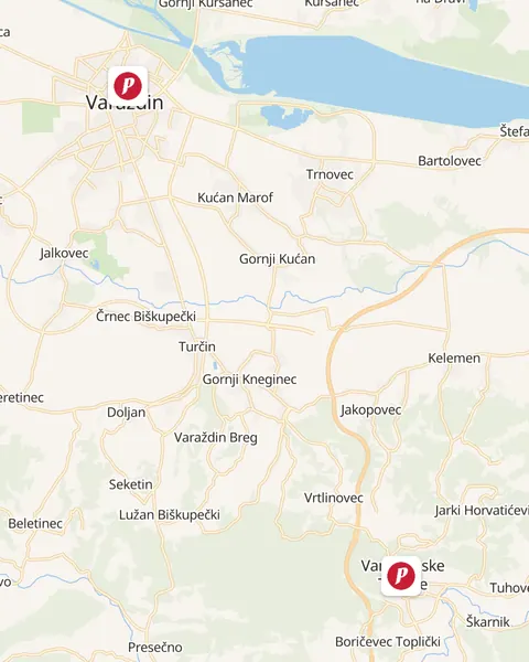 Karta trgovina Pivac u Varaždinu