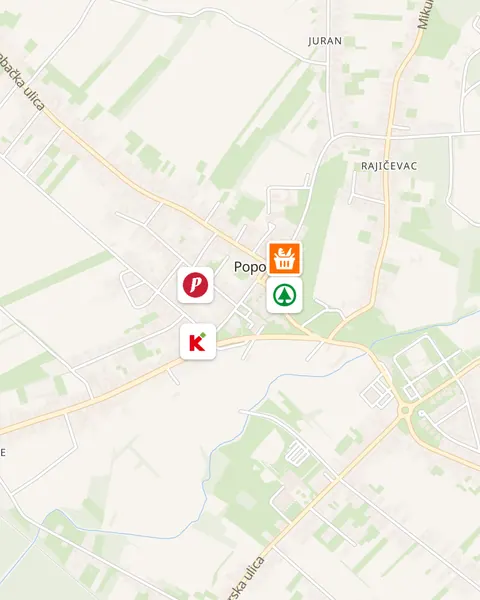 Karta trgovina u Popovači