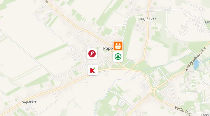 Karta trgovina u Popovači
