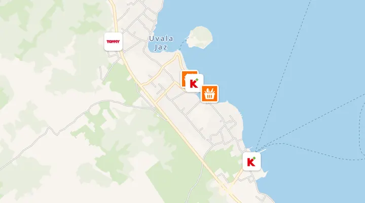 Karta trgovina u Preku