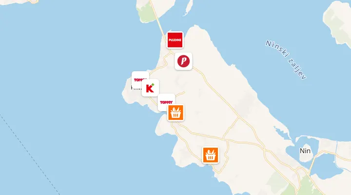Karta trgovina u Privlaci