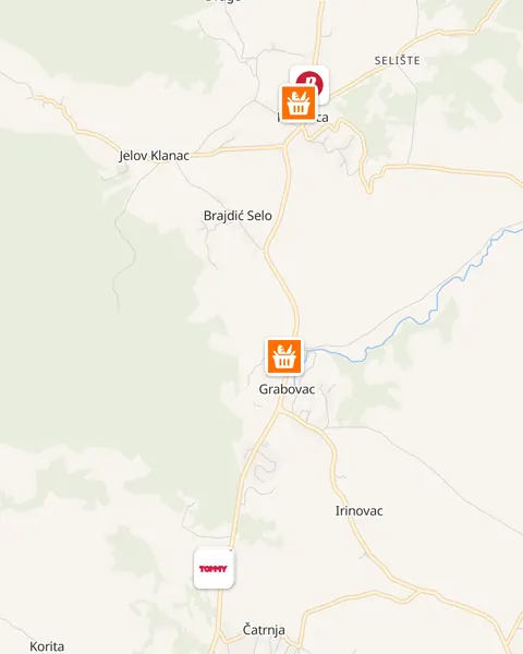 Karta trgovina u Rakovici