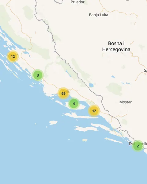 Karta trgovina Ribola