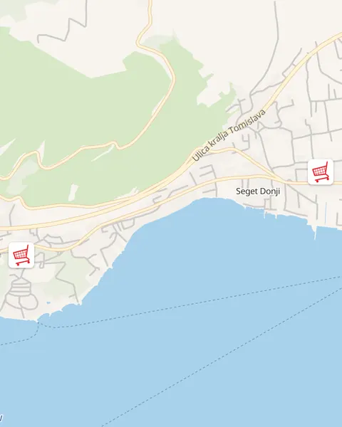Karta trgovina Ribola u Seget Donji
