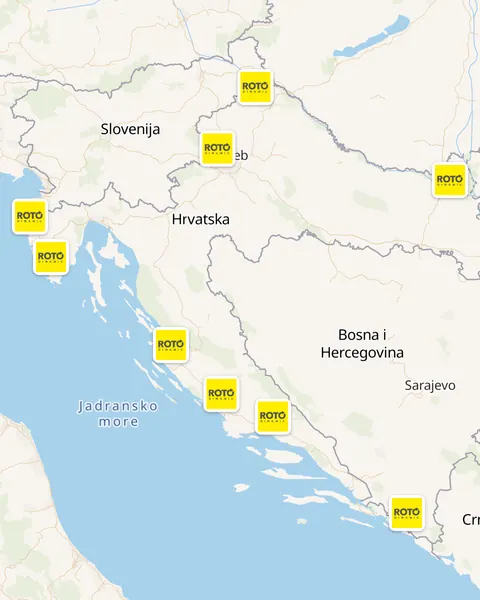 Karta trgovina Roto