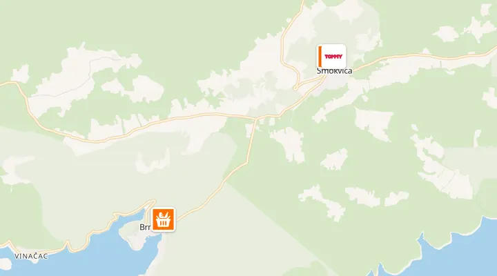 Karta trgovina u Smokvici